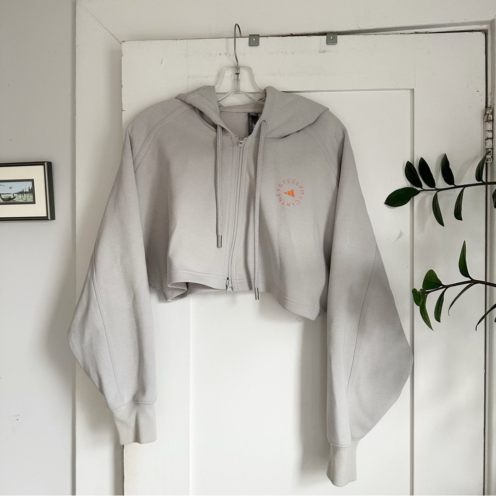 Adidas x Stella McCartney Zip Cropped Hoodie